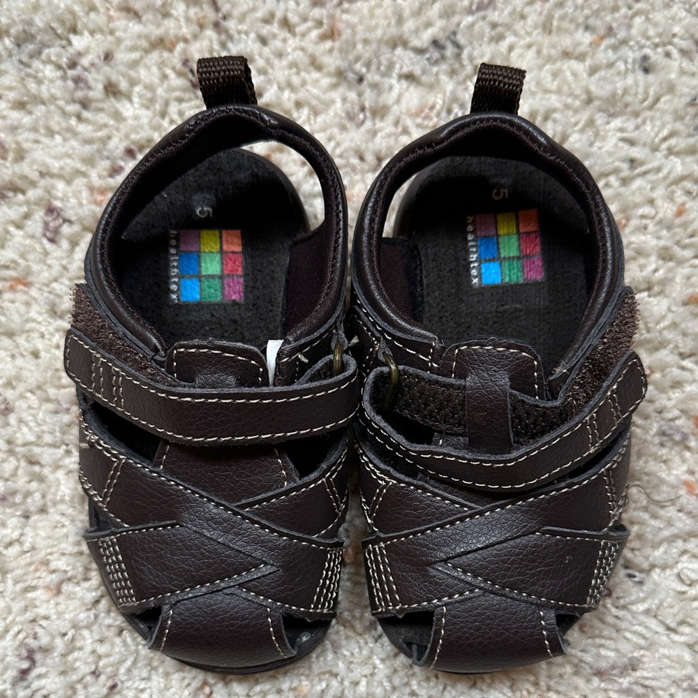 Healthtex Dark Brown Baby Walker Shoes